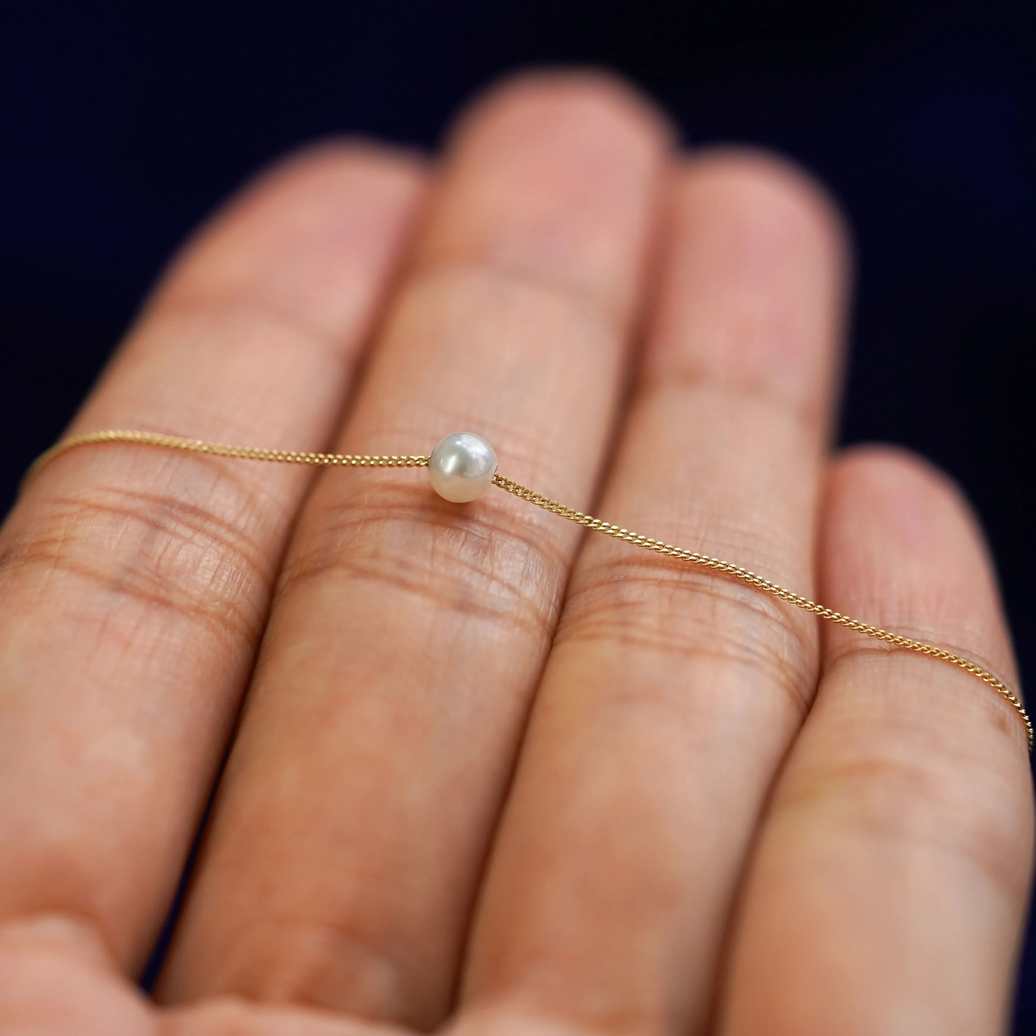 Small Pearl Slide Bracelet