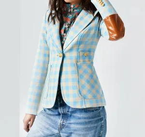 Smythe - Patch Pocket Duchess Blazer With Leather Elbow Patches