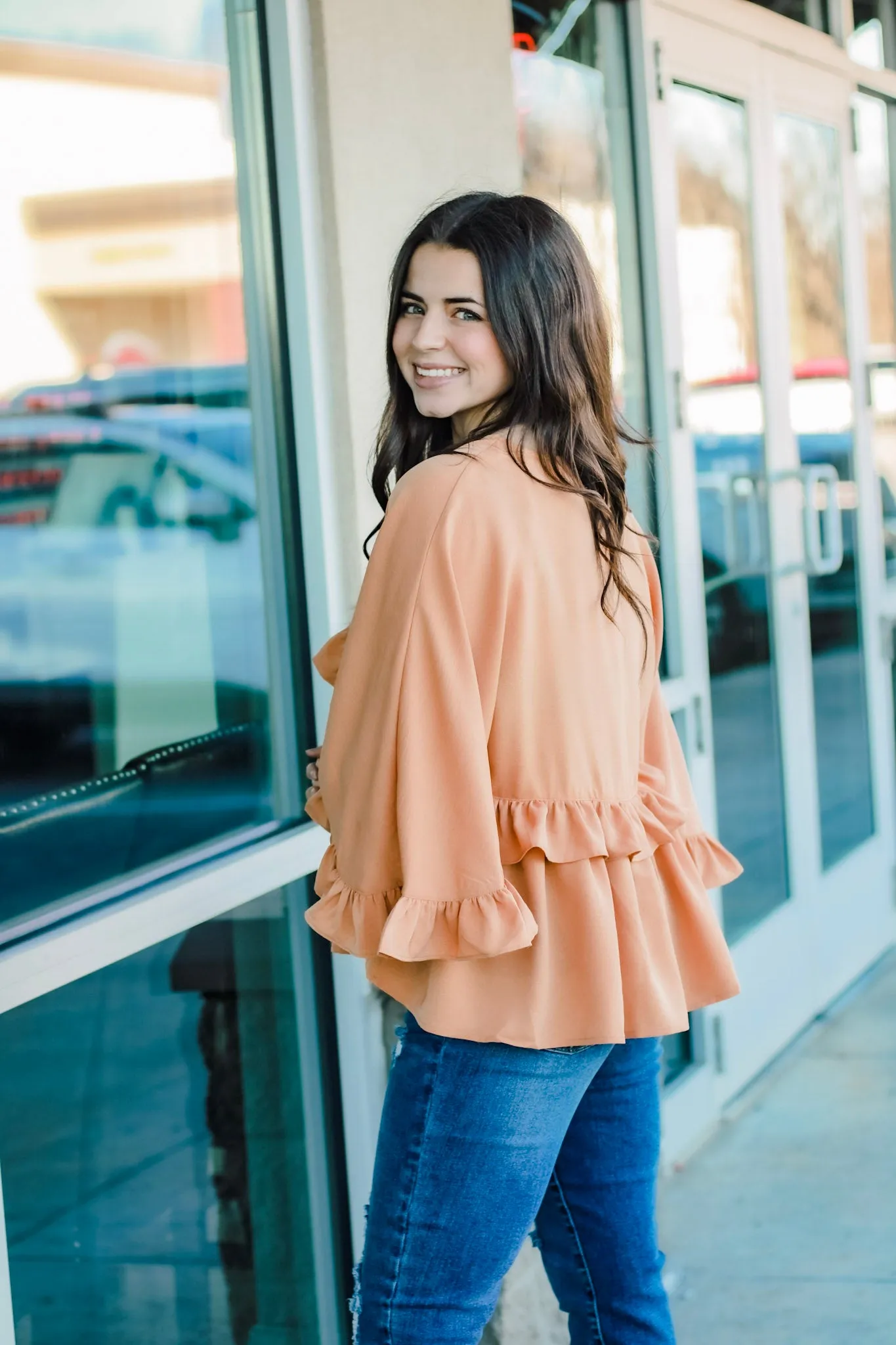 Soaking Up the Sun Ruffle Blouse