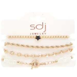 Sodajo Star Beaded Bracelet Set