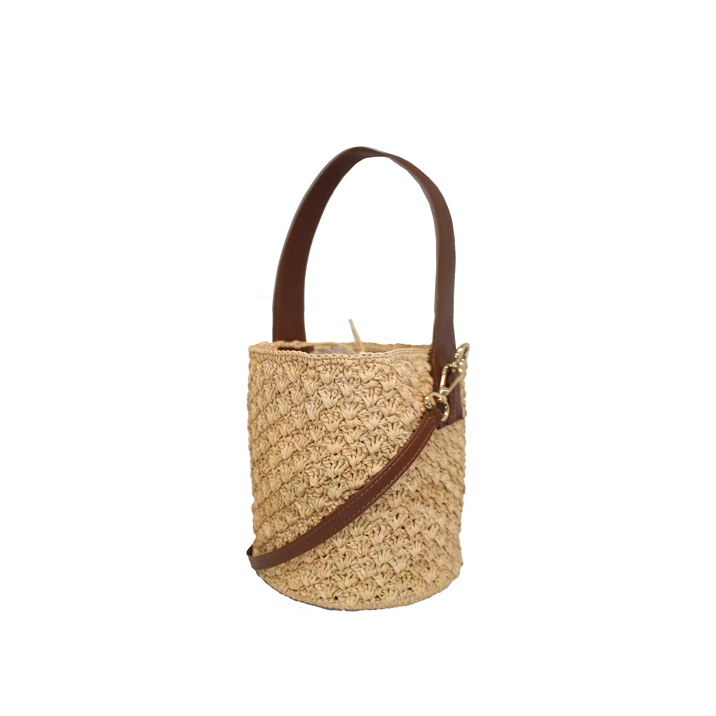 Soft Bucket With Leather Handles