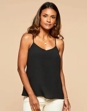 Spartina 449 Cordelia Silk Tank - Black