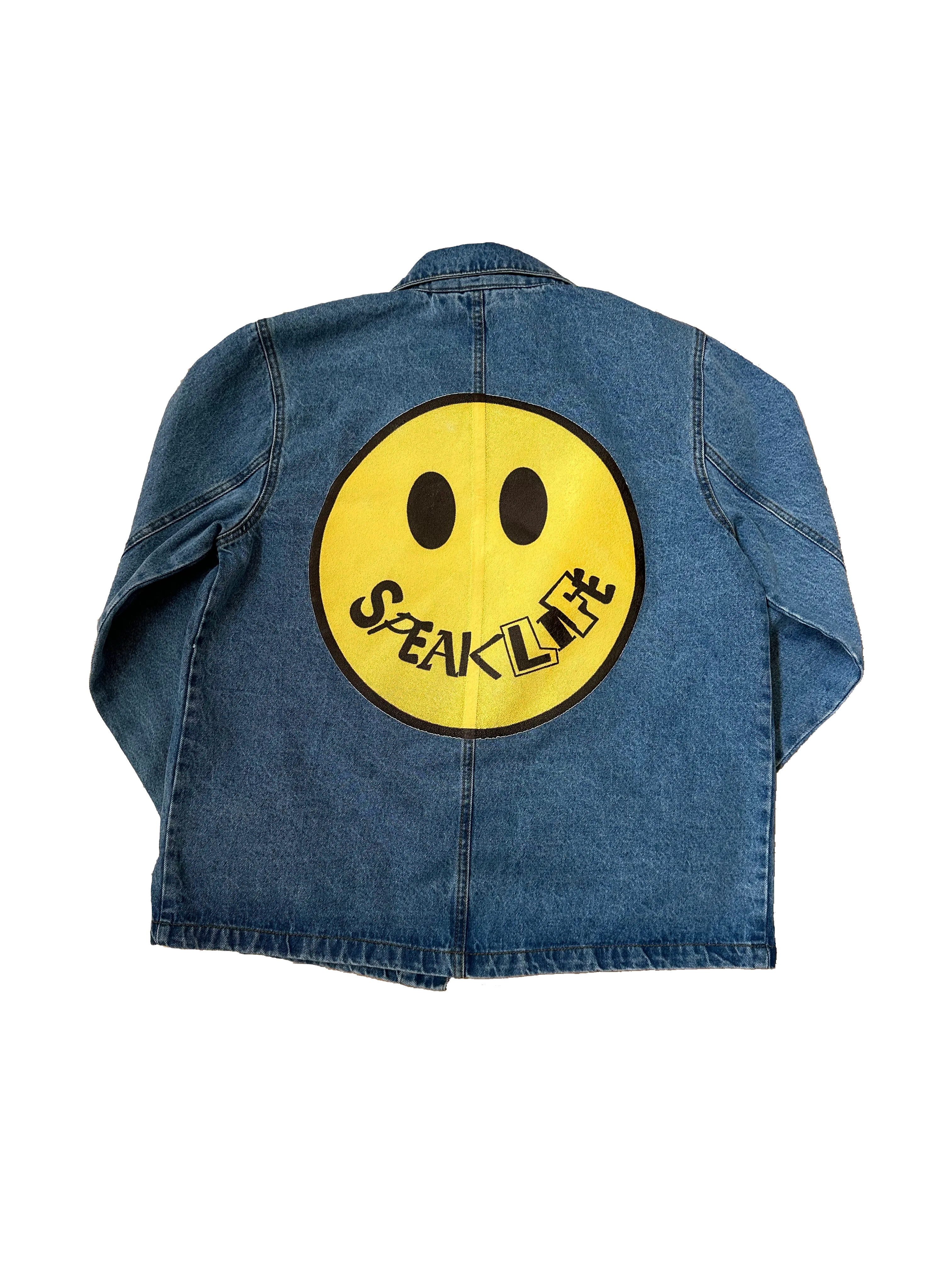 Speak Life Denim Jacket (Men Sizes)