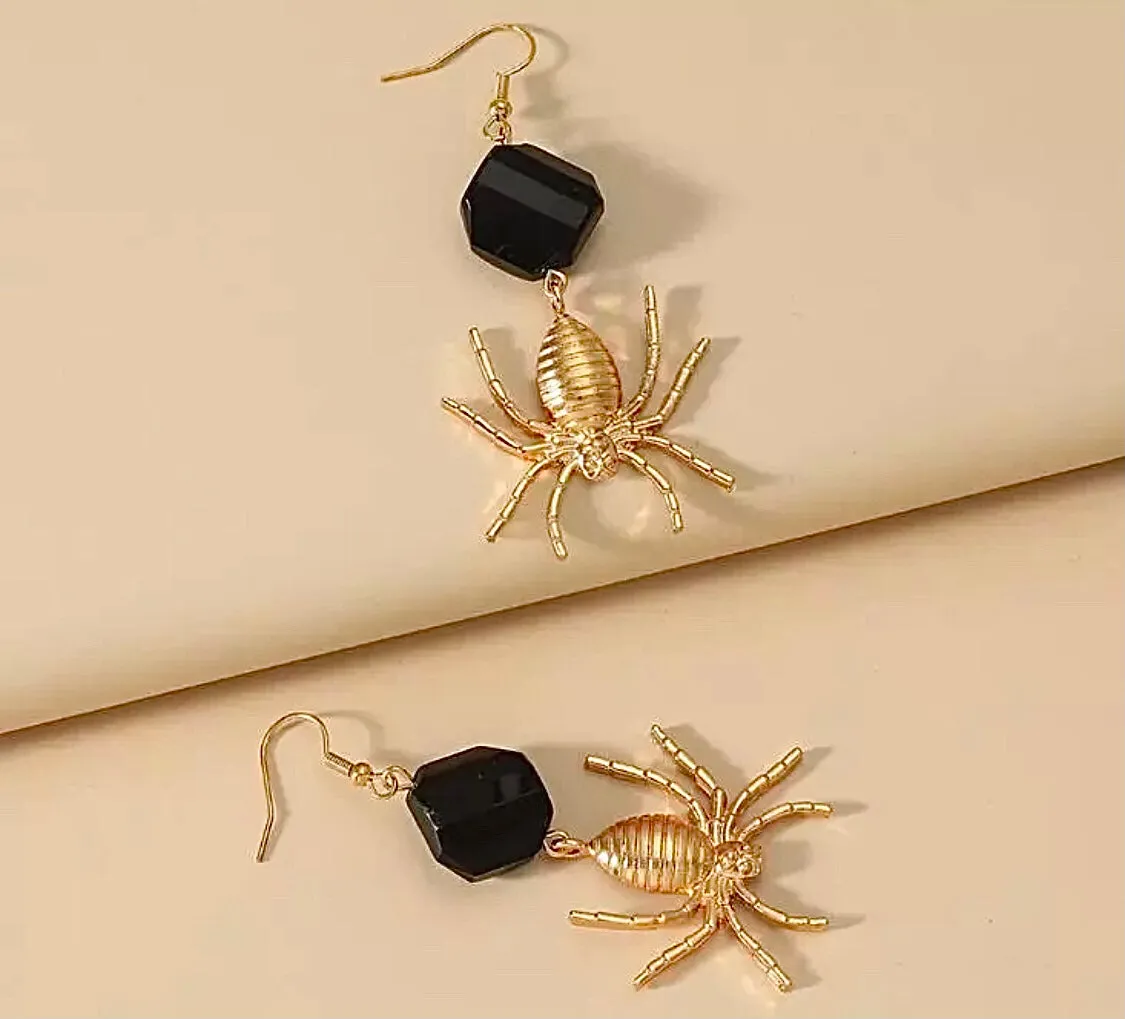 Spider & Rock Earrings