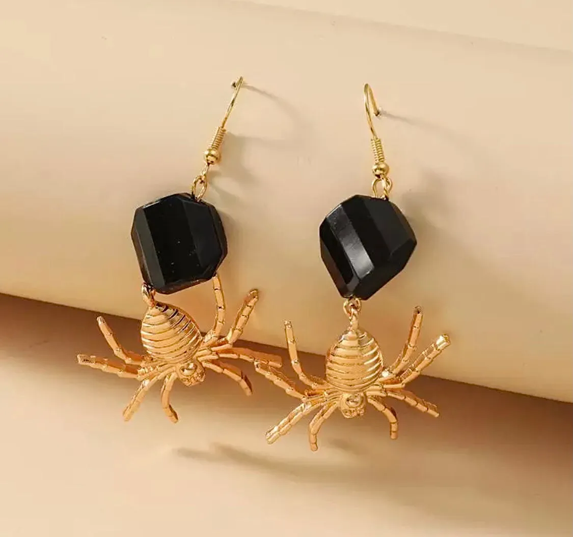Spider & Rock Earrings