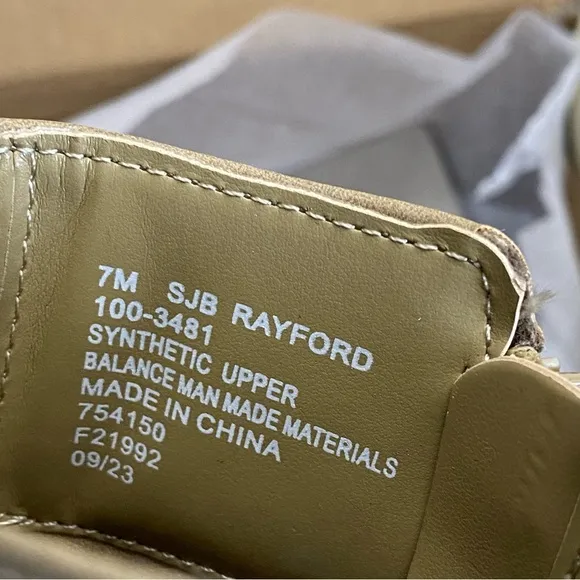 St Johns Bay Womens 7M SJB Rayford Ankle Boots Sand New in box Memory Foam