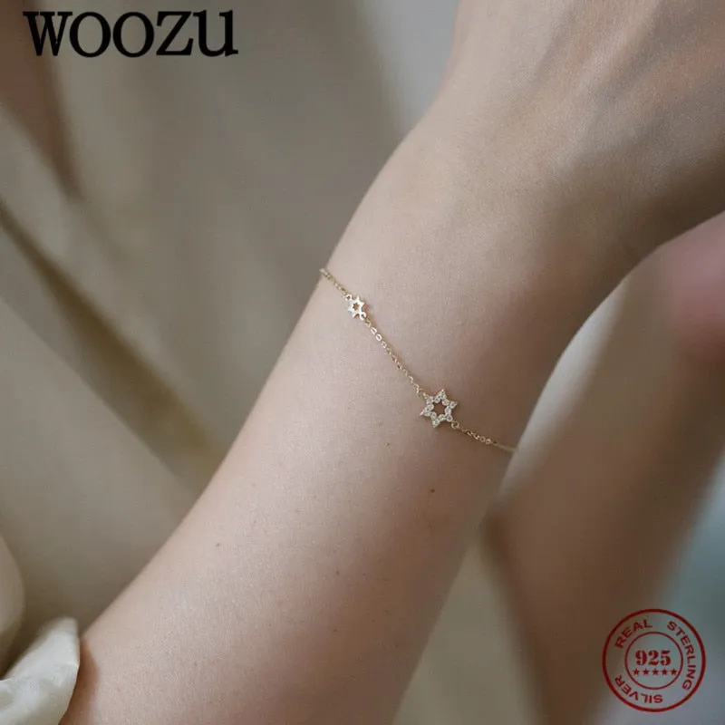 Star Charm CZ Bracelet for Women