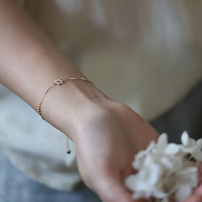 Star Charm CZ Bracelet for Women