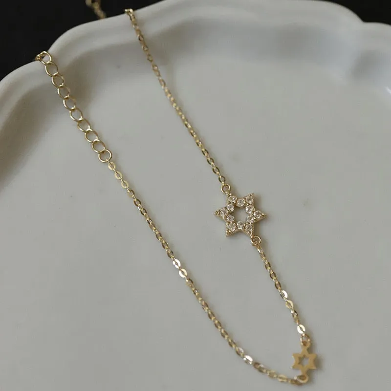 Star Charm CZ Bracelet for Women