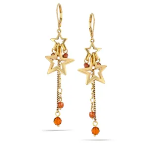 STAR DANGLE  EARRINGS #193RD3401 (2D2)