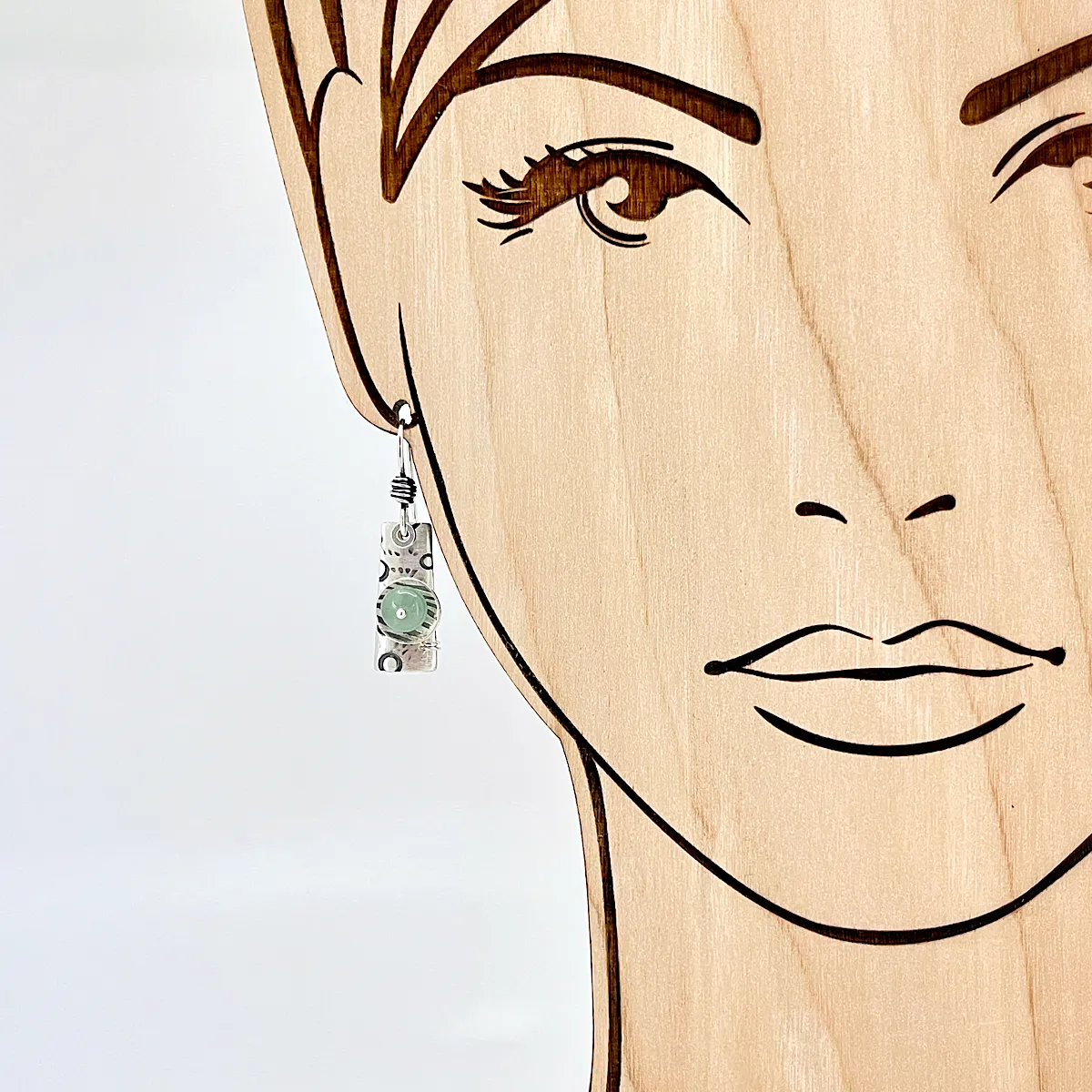 Sterling Earrings with Adventurine