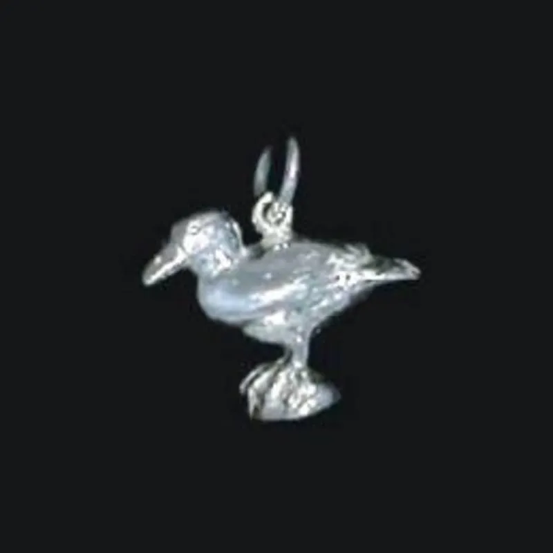 Sterling Silver Blue Duck Whio Charm
