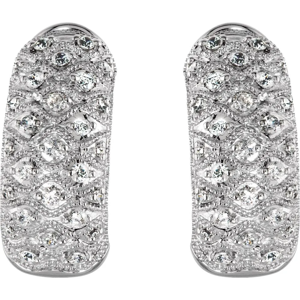 Sterling Silver Cubic Zirconia Earrings