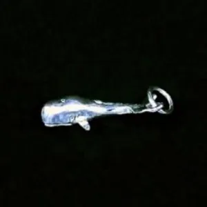 Sterling Silver Sperm Whale Charm