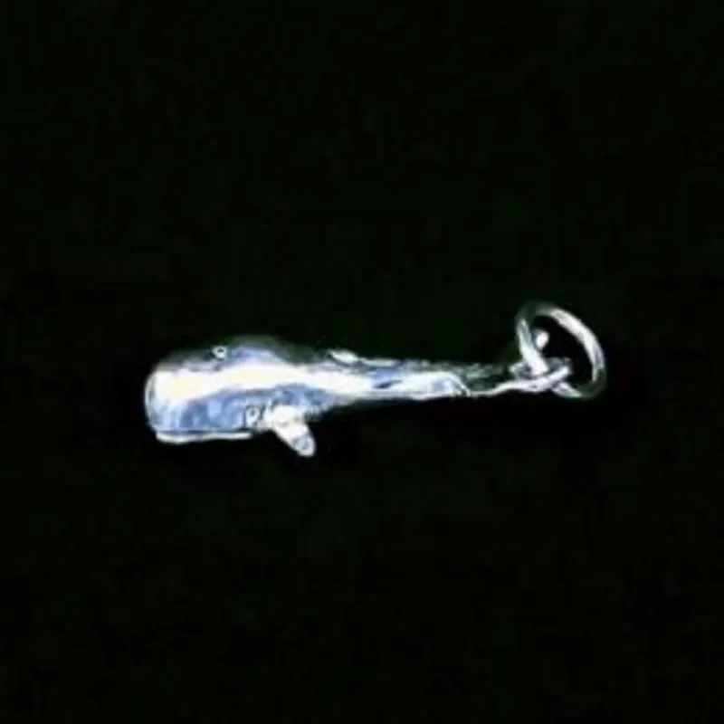 Sterling Silver Sperm Whale Charm