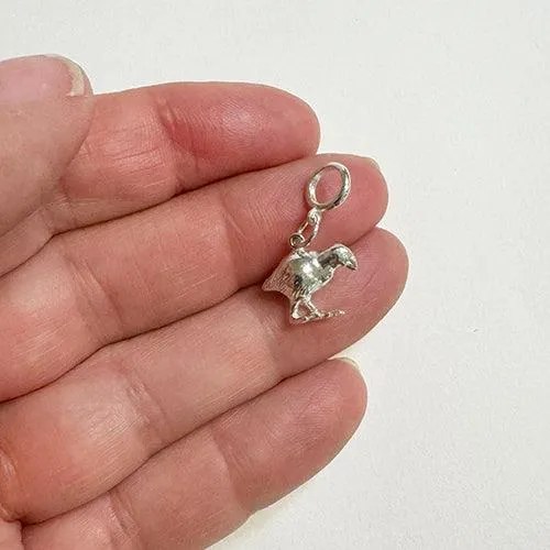 Sterling Silver Takahe Charm