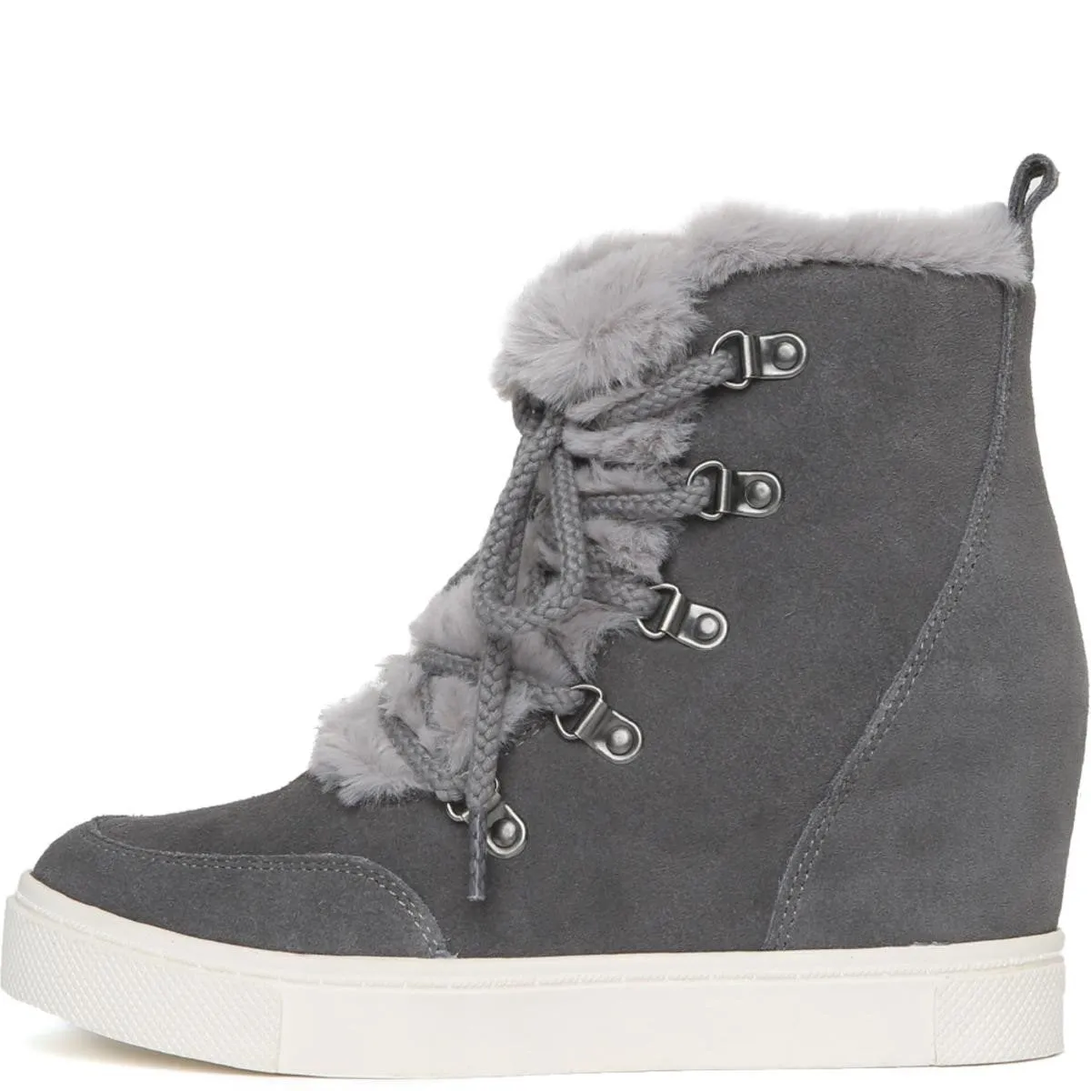 Steve Madden for Women: Lift Grey Wedge Boots