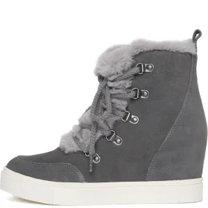 Steve Madden for Women: Lift Grey Wedge Boots