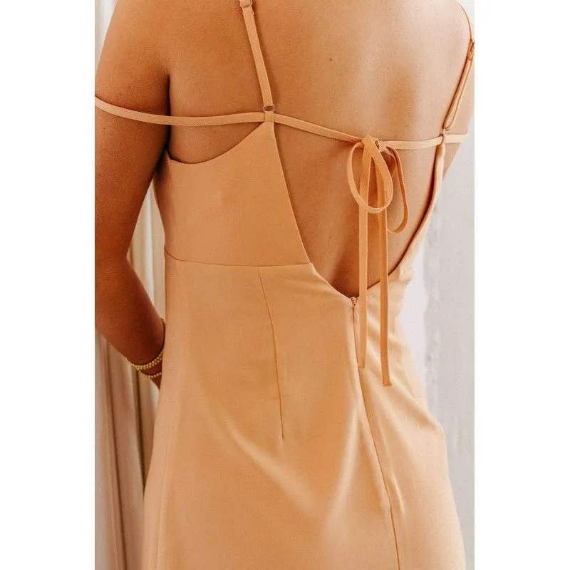 STRAP DETAIL MINI DRESS