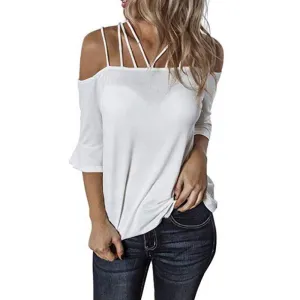 Strapped Off Shoulder  Blouse