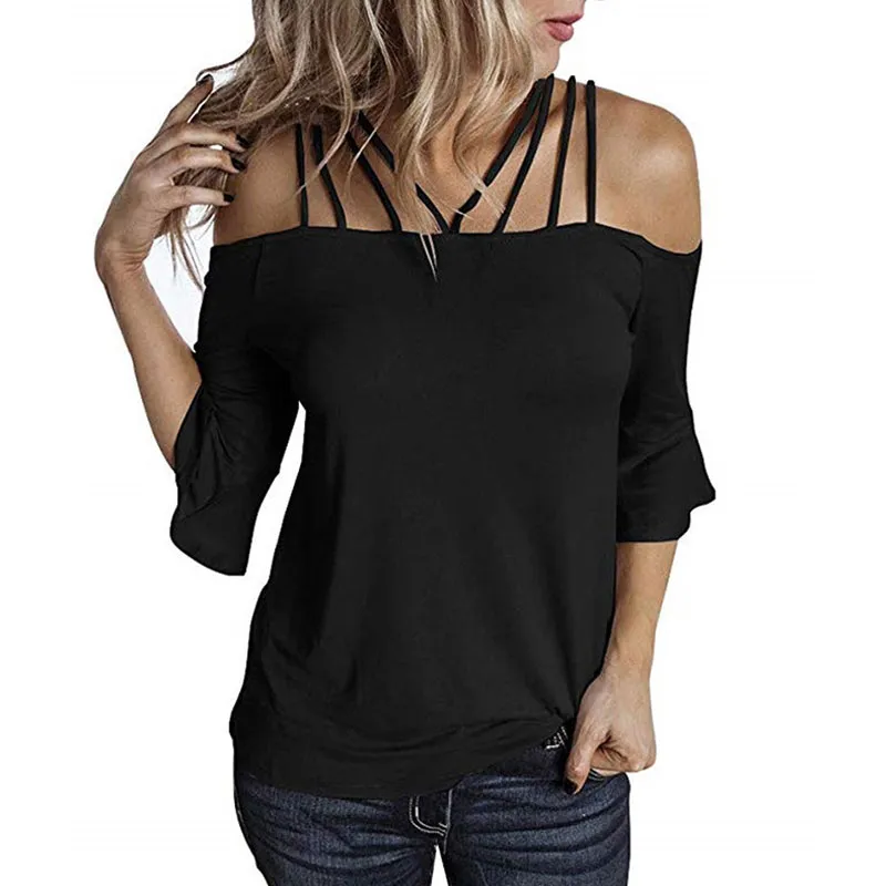Strapped Off Shoulder  Blouse