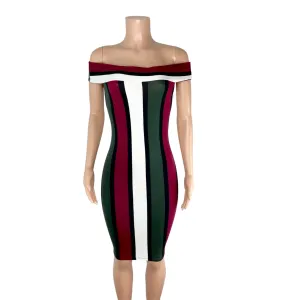 Stripe Me Down Bodycon Dress