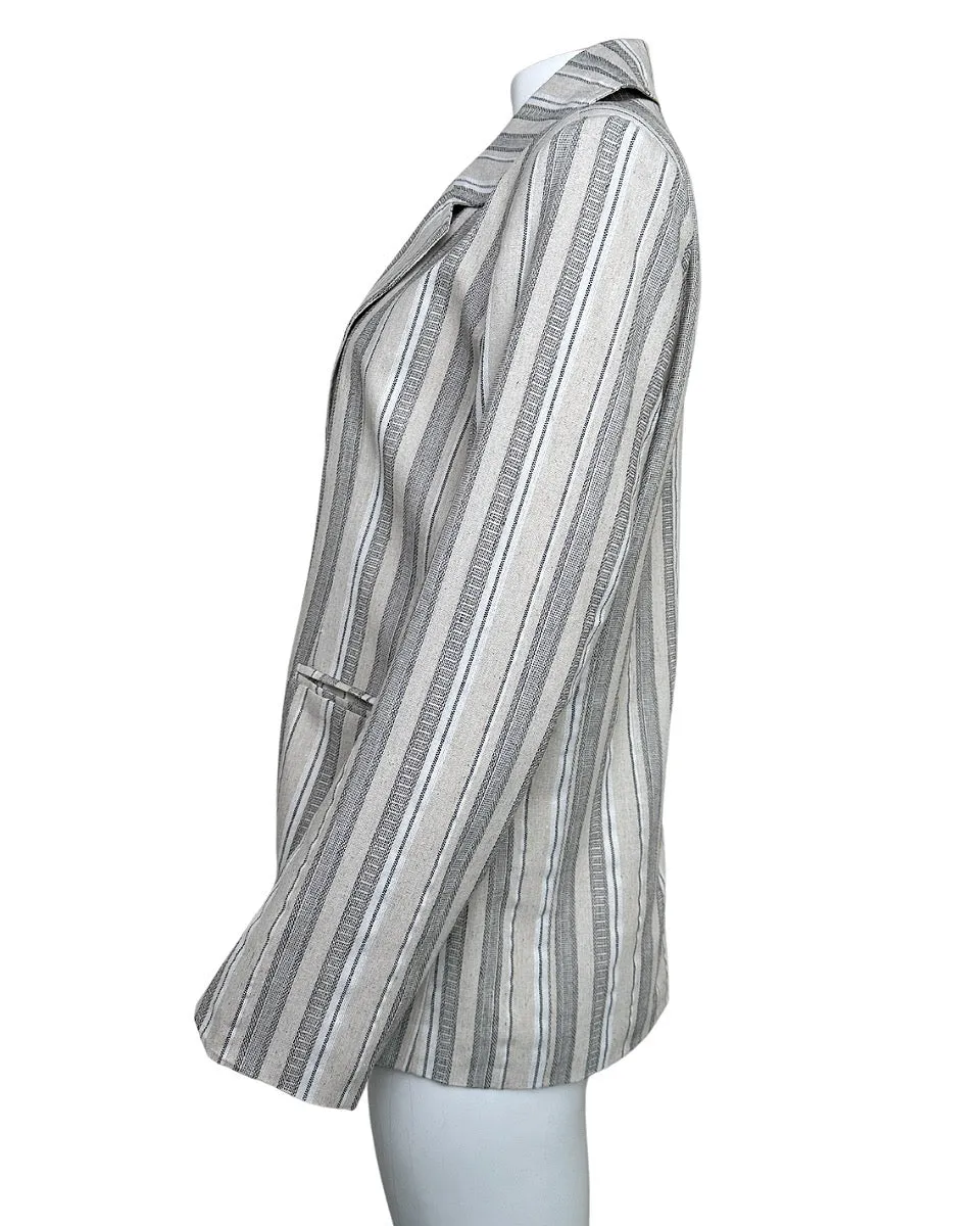 Striped Linen Blazer