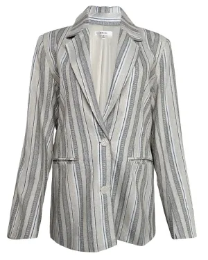 Striped Linen Blazer