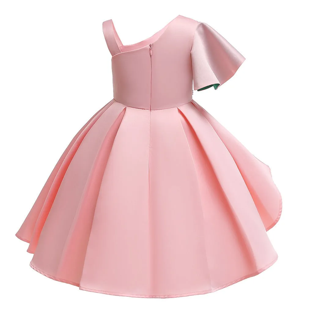 Summer Kids Flower Bridesmaids Dresses for Girls