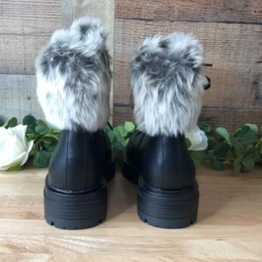 Sun   Stone Orlaap Cold-Weather Lug Sole Boots Black, 8M