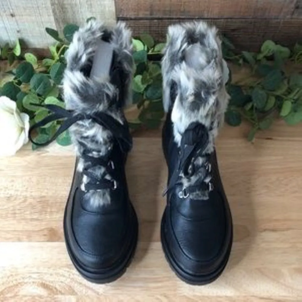 Sun   Stone Orlaap Cold-Weather Lug Sole Boots Black, 8M