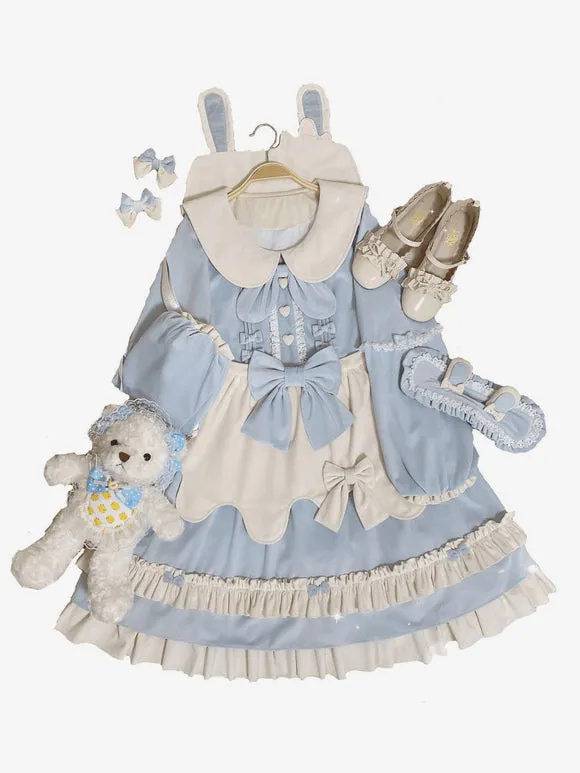Sweet Lolita Dress Polyester Long Sleeves Sweet Dress Lolita Dress