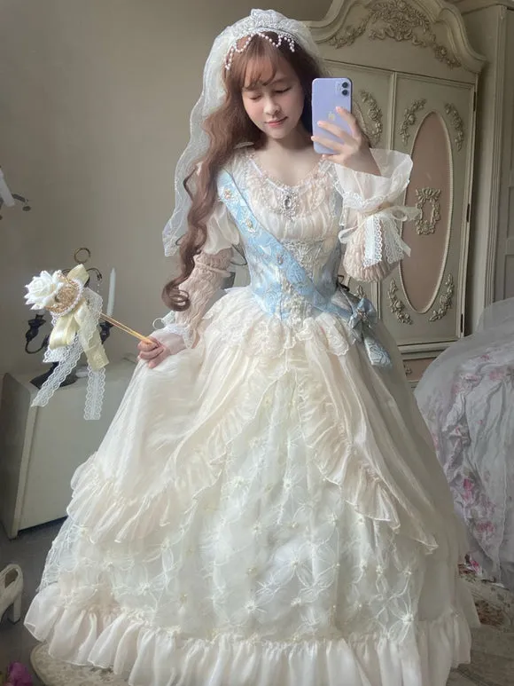 Sweet Lolita Dress Polyester Short Sleeves Dress Lolita Dress