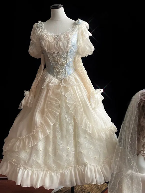 Sweet Lolita Dress Polyester Short Sleeves Dress Lolita Dress