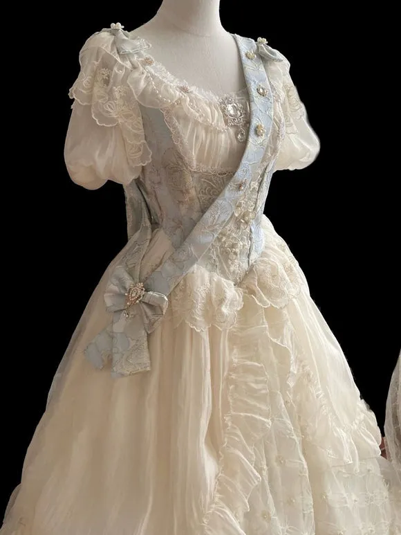 Sweet Lolita Dress Polyester Short Sleeves Dress Lolita Dress