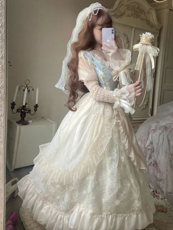 Sweet Lolita Dress Polyester Short Sleeves Dress Lolita Dress