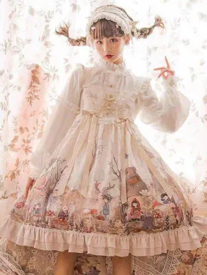 Sweet Lolita Dress Polyester Sleeveless Jumper Lolita Dress