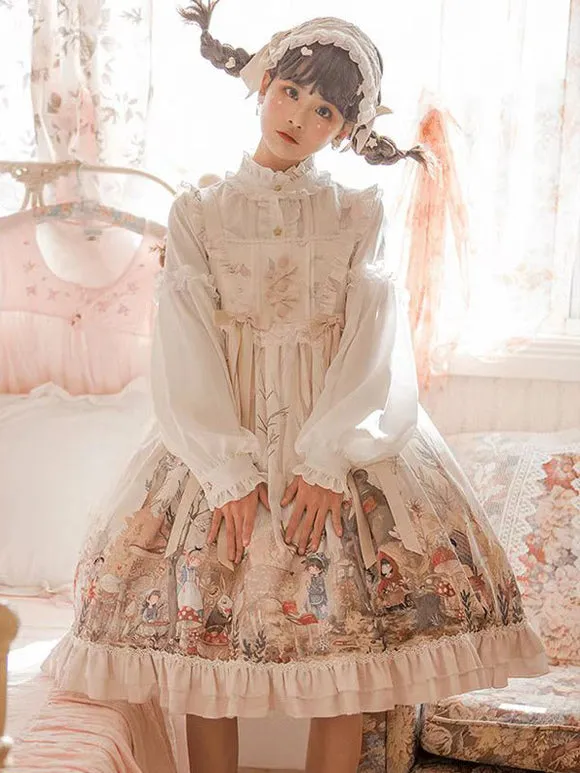 Sweet Lolita Dress Polyester Sleeveless Jumper Lolita Dress