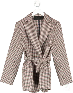 TARA JARMON Multicoloured Belted Blazer Jacket UK 38" CHEST