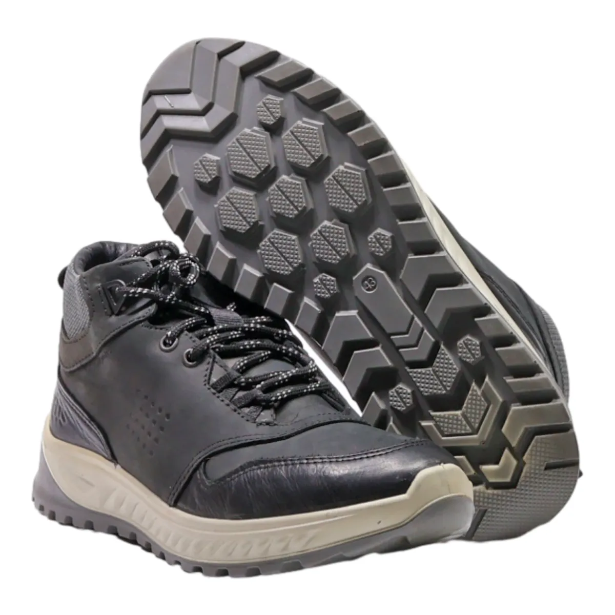 TBS Chukka Boots Black Leather Mens UK 9