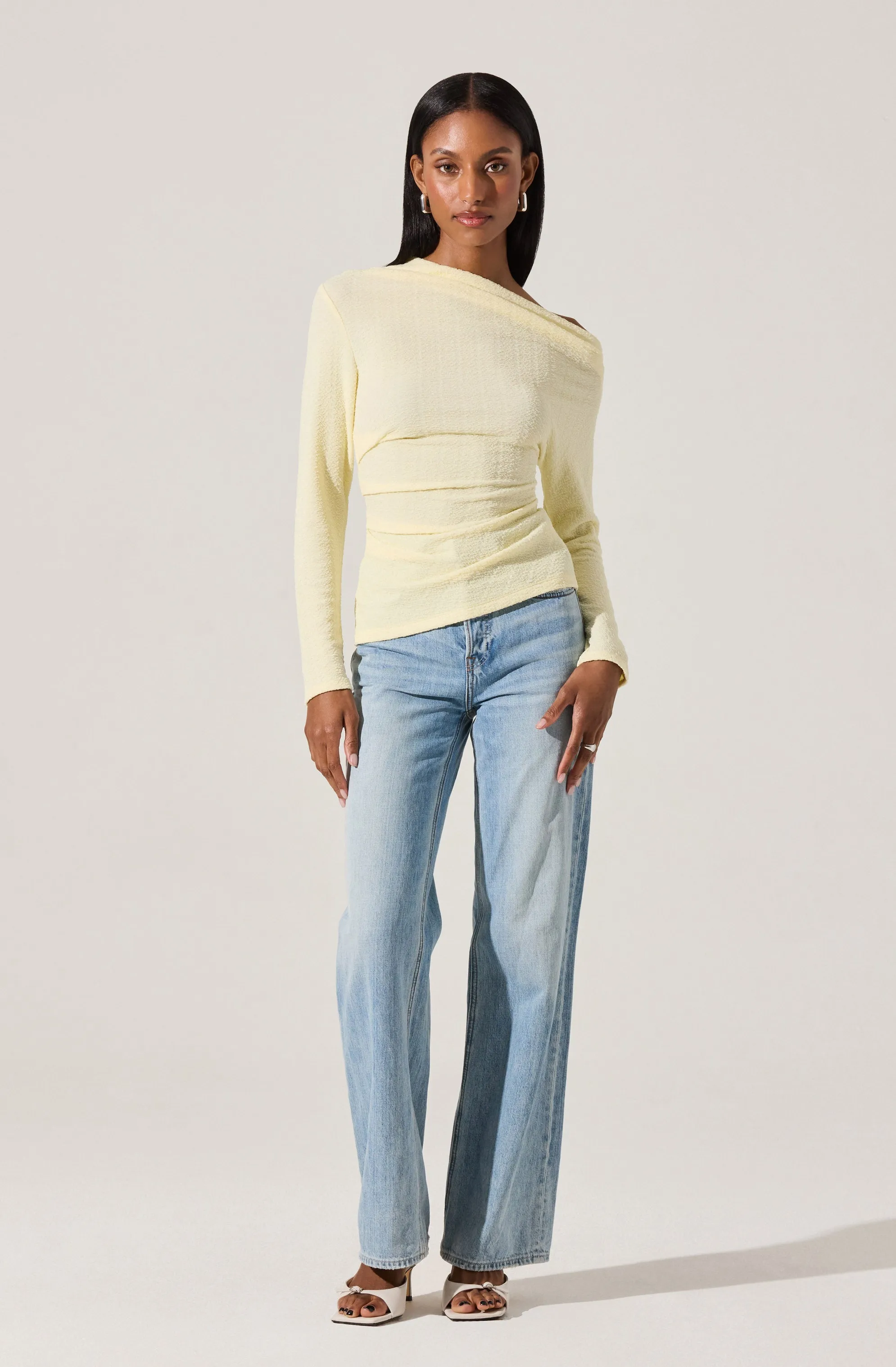 Textured Off Shoulder Top