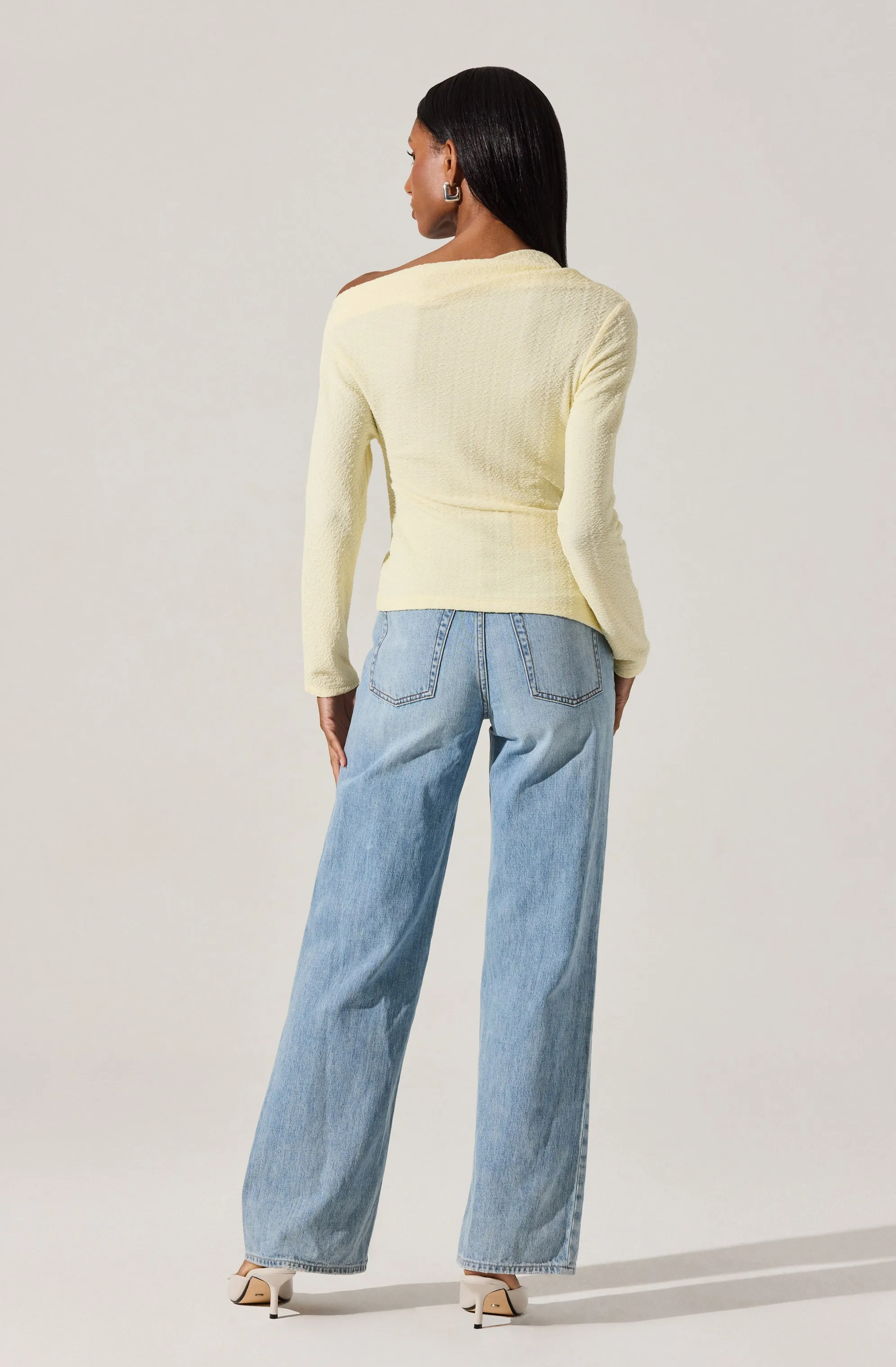 Textured Off Shoulder Top