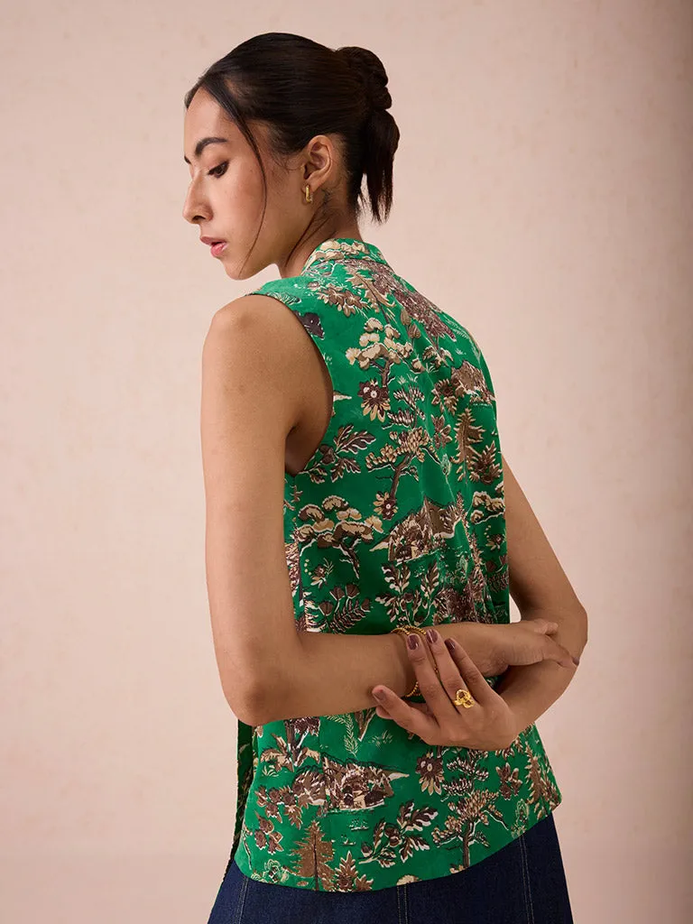 The Evergreen Luck Cheongsam Blouse