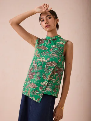 The Evergreen Luck Cheongsam Blouse