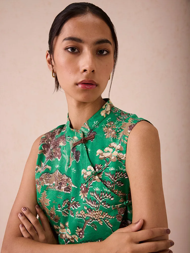 The Evergreen Luck Cheongsam Blouse