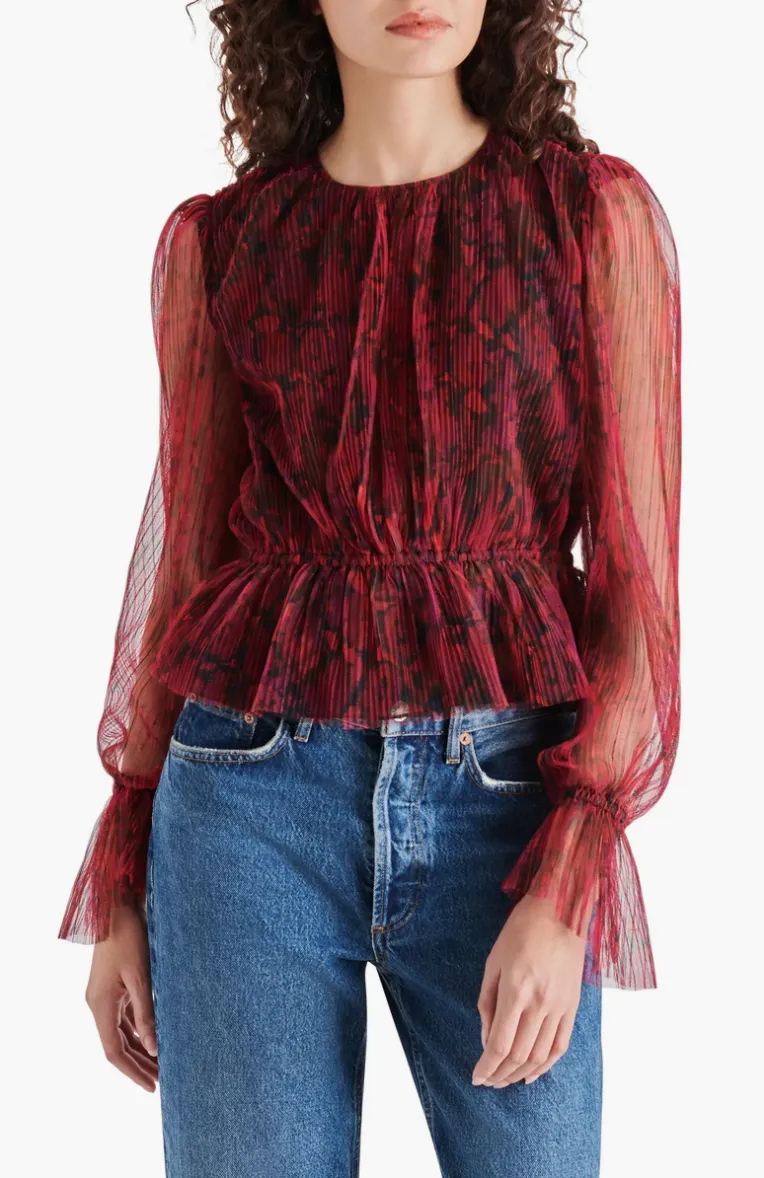 The Filippa Plissé Peplum Top