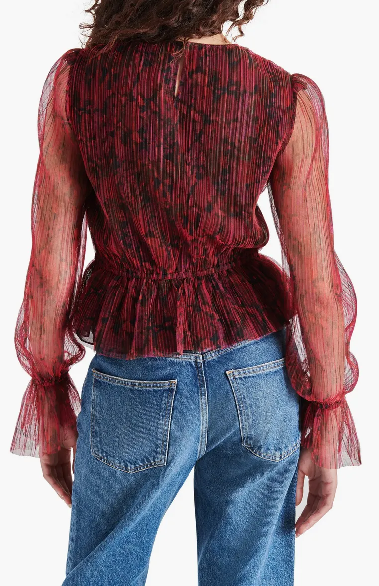 The Filippa Plissé Peplum Top