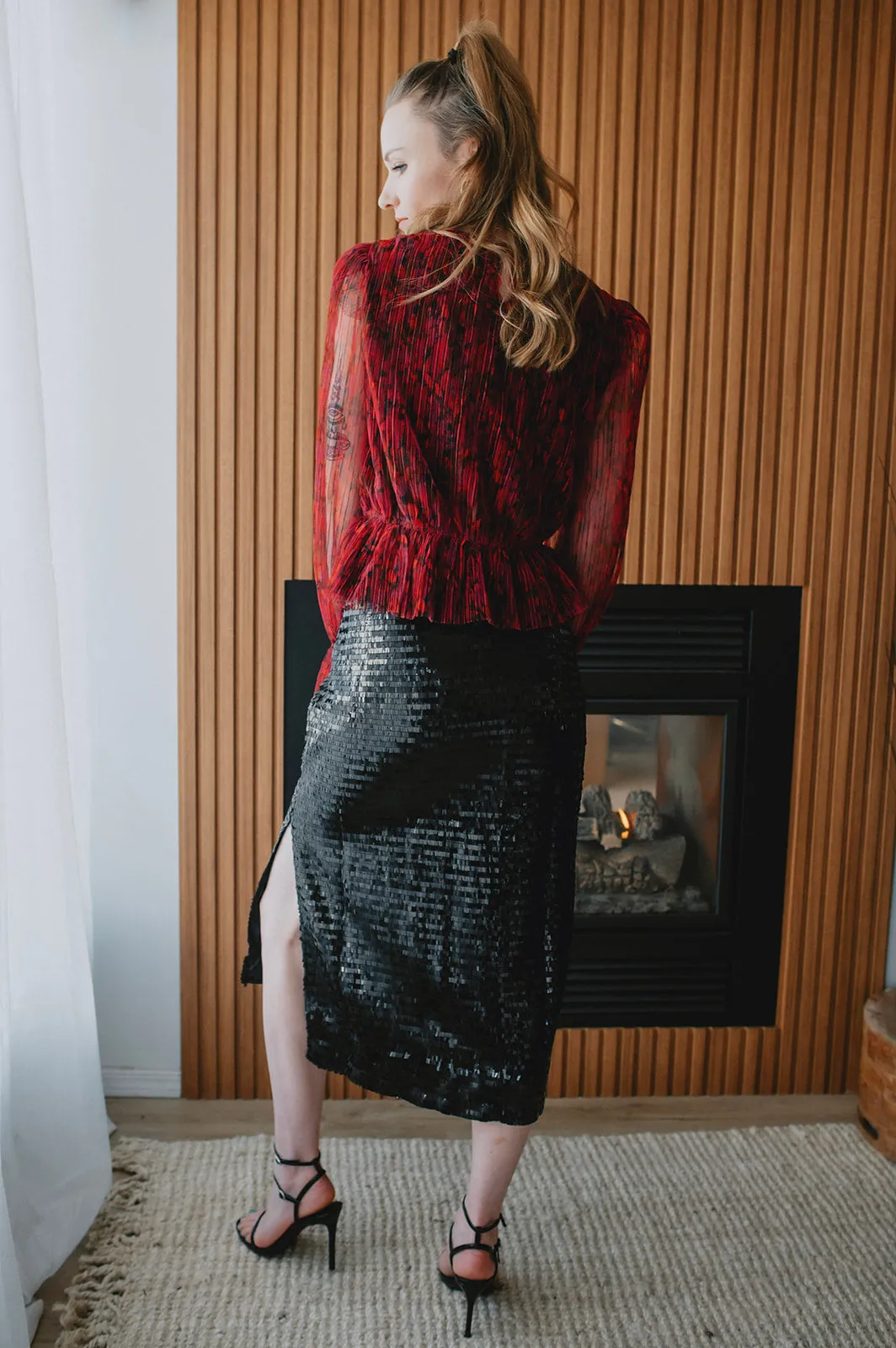 The Filippa Plissé Peplum Top