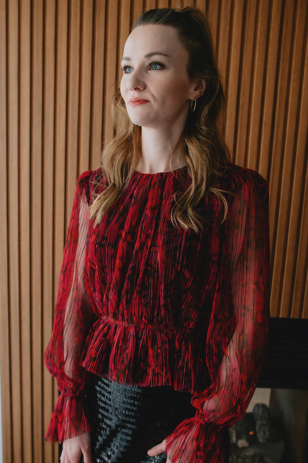 The Filippa Plissé Peplum Top