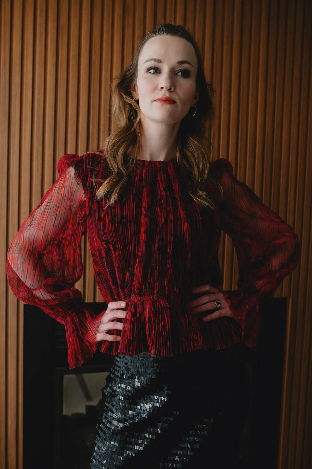 The Filippa Plissé Peplum Top